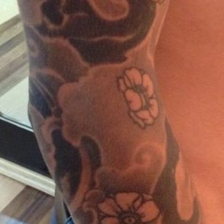 Japanese Tattoo wolken tattoo Kirschblüten tattoo