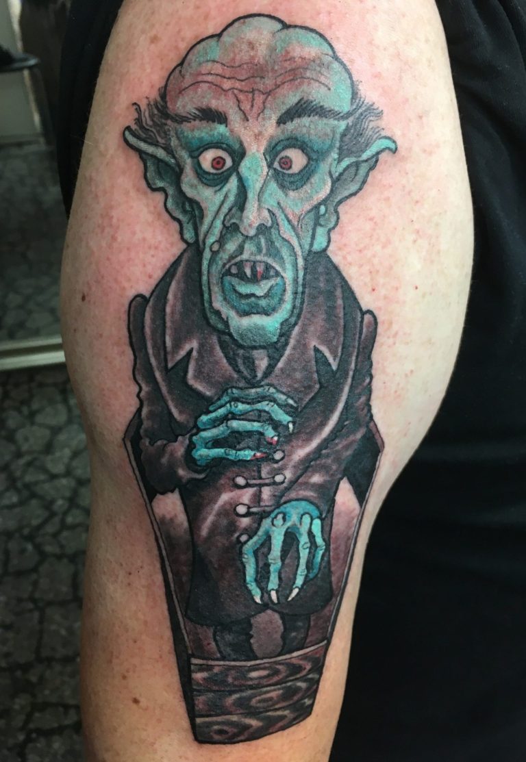 Nosferatotattoo farbig